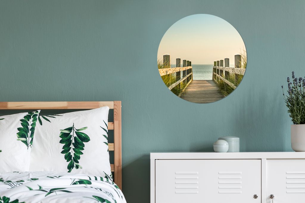 MuchoWow - Mauerkreis - Wand Bilder - Wandsticker - Wohnzimmer Dekoration - Dekoration für die Wände - Aluminium - Babyzimmer