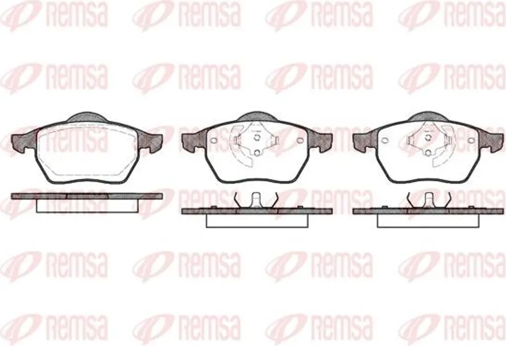 Plaquettes REMSA 0390.40 haute endurance compatible OE 8D0698151A A4 8D
