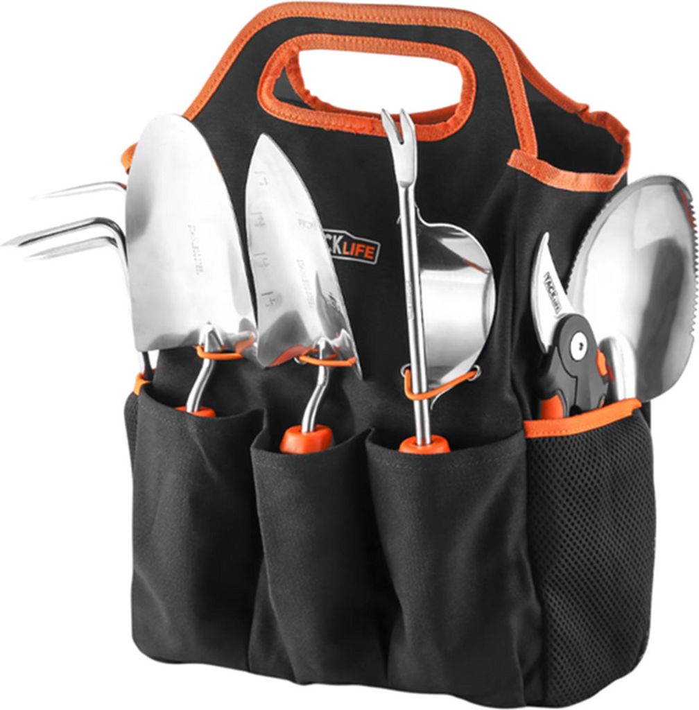Tacklife 6-teiliges Gartenwerkzeug-Set aus Edelstahl, für Produktbild 