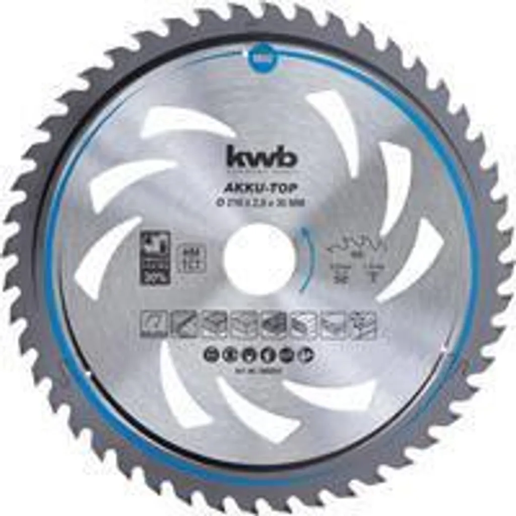 Lama per Sega Circolare KWB 588254 | 216 x 30 mm | 48T Alta Precisione