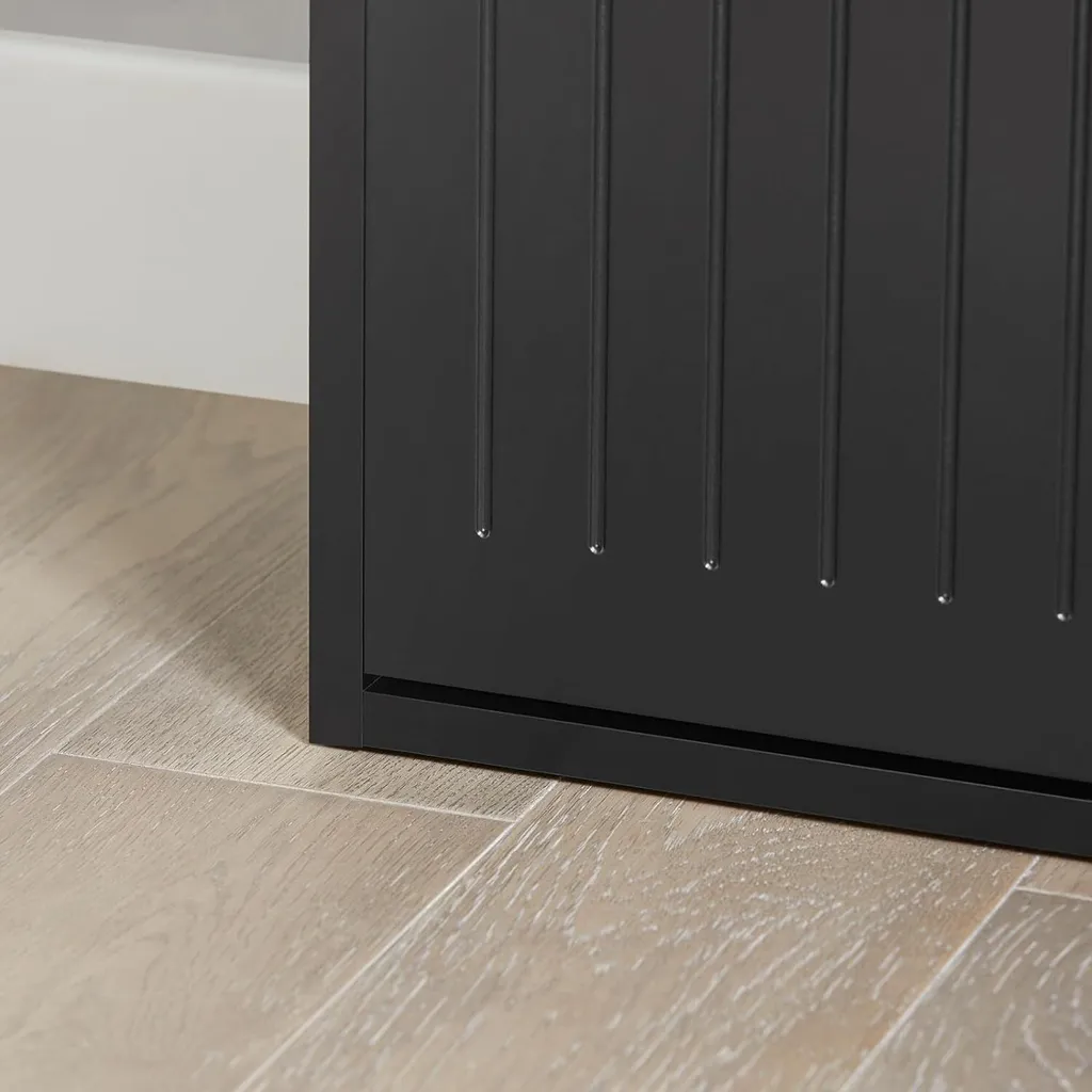 Scarpiera SoBuy Nera con Cuscino: Ordine e Comfort per Tutta la Famiglia - 4