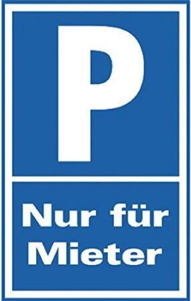Parkplatz-Schilder - PARKEN NUR FÜR MIETER - 308706 - Gr. 40x25cm