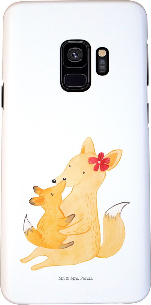 Mr. & Mrs. Panda Samsung Galaxy S9 Handyhülle Fuchs Mama - Weiß - Geschenk, Mutter, Schoß, Cover, Muttertag, Handy Schutzhülle, Tochter, Case, ...
