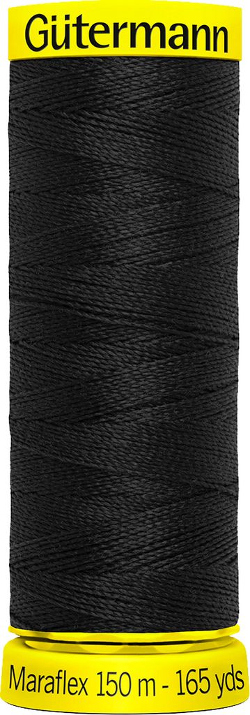 Gütermann Maraflex, No. 120, für hochelastische Nähte 000 Schwarz