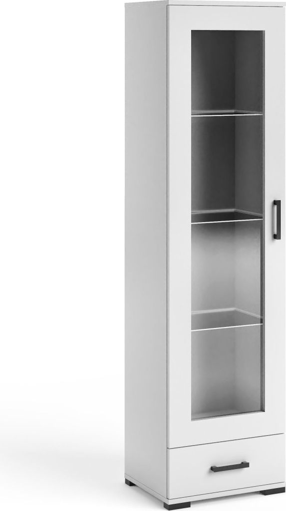 Vittoria I Hängeschrank 50cm, Weiß, LED. Variante: Weiß, 50x186x40 cm, LED