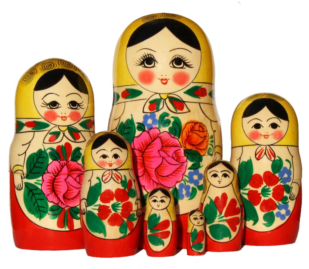 1Set Russische Matroschka Babuschka Matrjoschka Holz Puppe Baby Kinder Spiezeug 