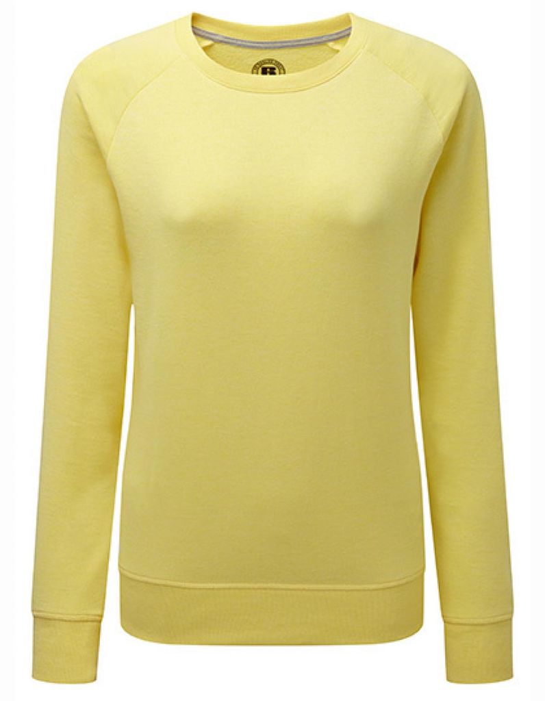 Damen HD Raglan Sweat / Gekämmte ringgesponnene Baumwolle - Farbe: Yellow Marl - Größe: XS