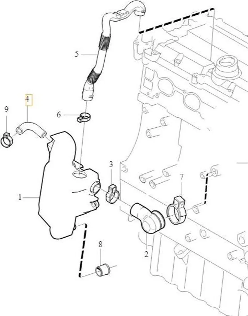 Tuyau d'aération collecteur 8677832 pour Volvo S60 V70 S80 essence