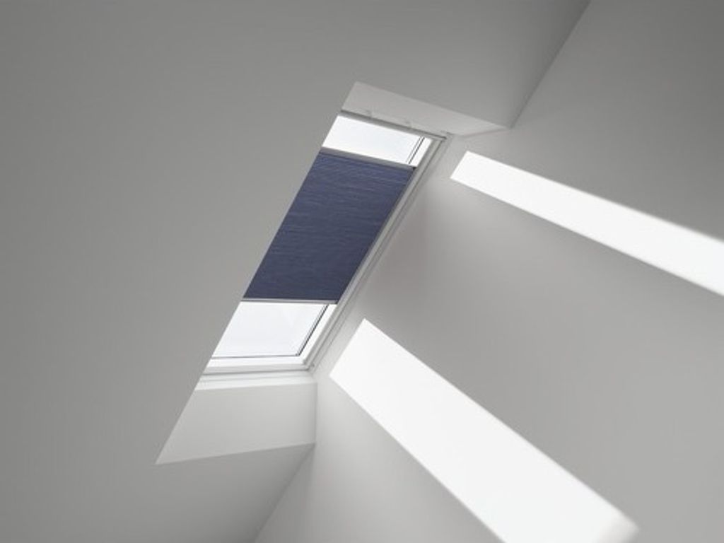 VELUX Wabenplissee Faltstore DuoLine blau manuell FHC C04 1156S