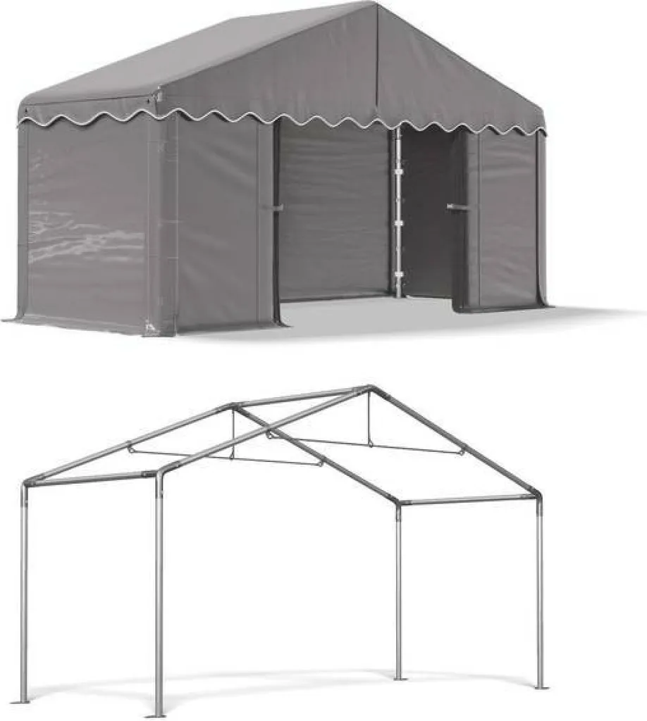 Entrepôt d'été Tente 3x2 Gris SUMMER MPE - Abri de Jardin Robuste