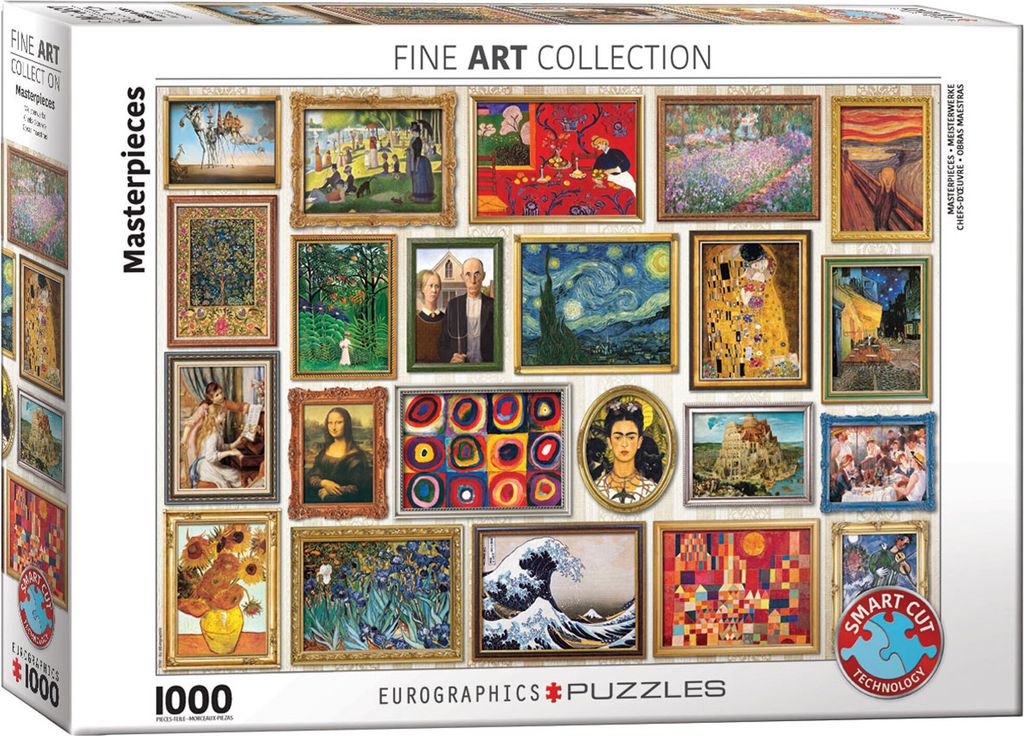 1000 Teile Puzzle Meisterwerke