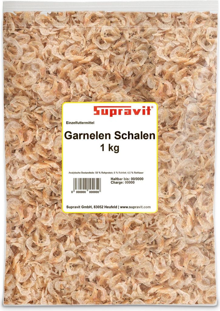 Supravit Getrocknete Garnelen für Hühner & Geflügel 1kg | Produktbild 