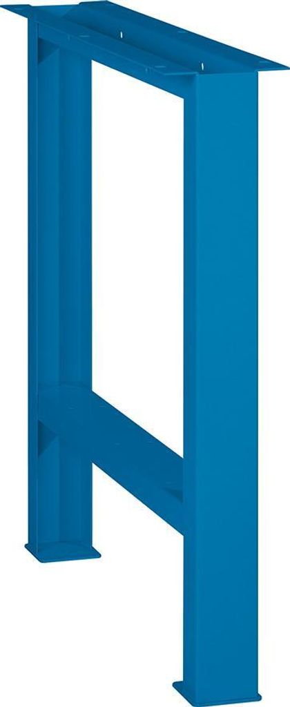 Lista Werkbank Tischgestell 80x725x800mm - Werkbank Werkstatt Gestell bis 400kg belastbar, Stahlblech in Lichtblau