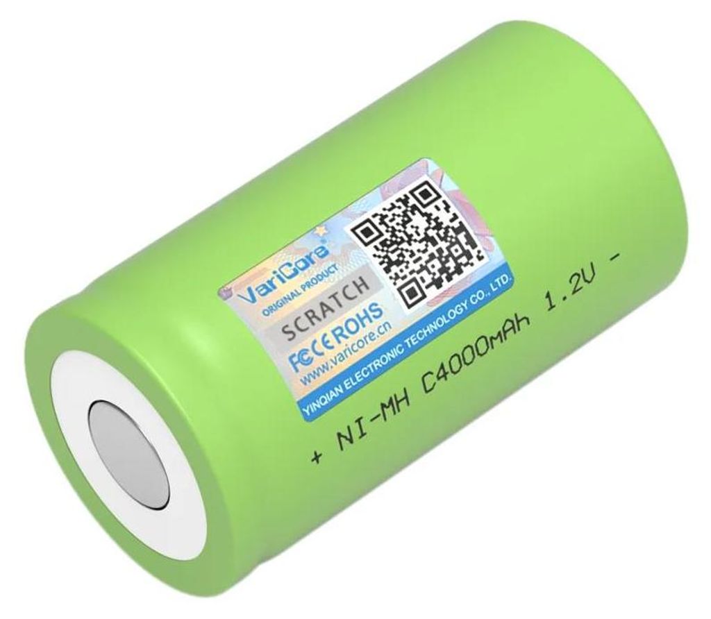 Ni-MH C Akku wiederaufladbar - Modell C4000 - 1,2V 4000 mAh Hochkapazität - Für Staubsauger Notbeleuchtung Solarspeicher - 22er Pack