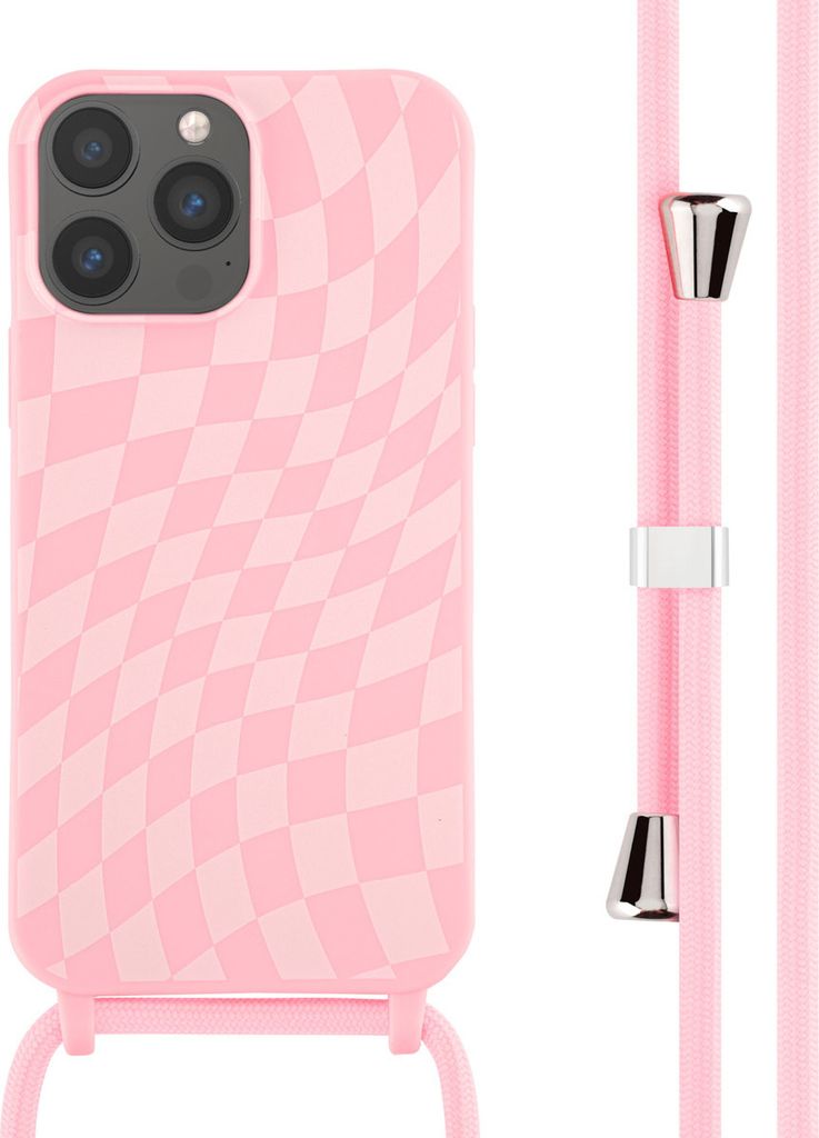 imoshion SilikonHülle design mit Band iPhone 13 Pro Max - Retro Pink