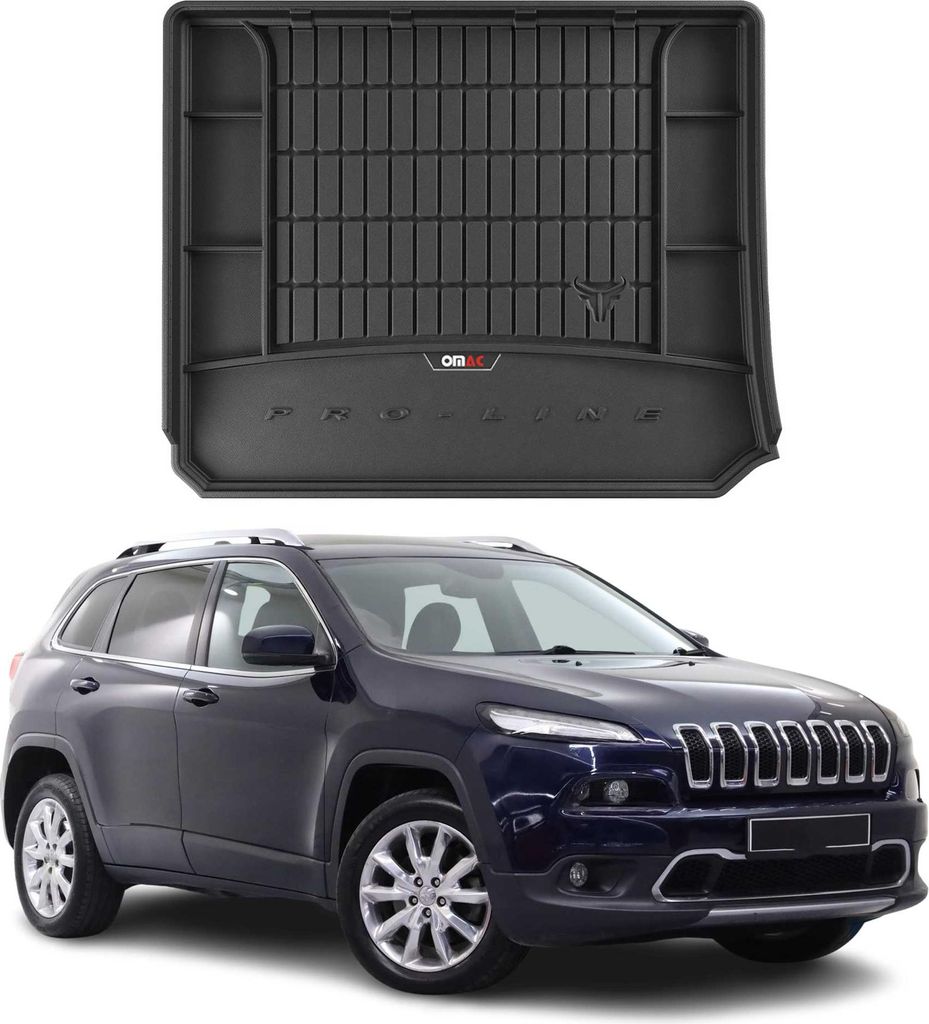 OMAC Gummi Kofferraumwanne für Jeep Cherokee KL 2014-2024 TPE Laderaumwanne