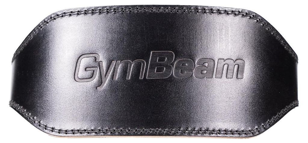 GymBeam - Gewichthebergürtel aus Vollleder in Black XXL