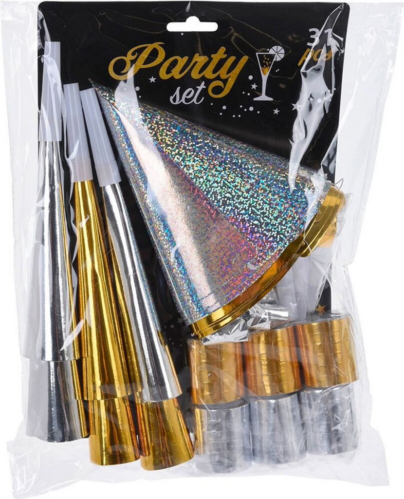 Pack Party-Säckchen für Silvester für 10 Personen