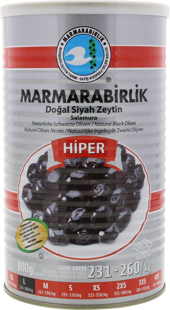 Marmarabirlik Natürliche schwarze Oliven (1,26 kg) Produktbild 