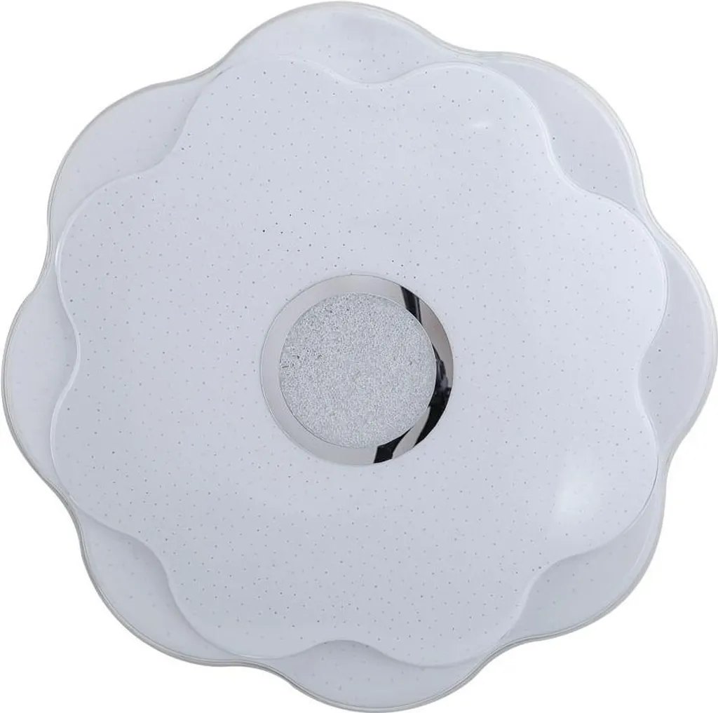 Plafond decorativo a soffitto per soggiorno camera da letto bianco rotondo Ø41cm colore neutro LED 24W NORMI Italux