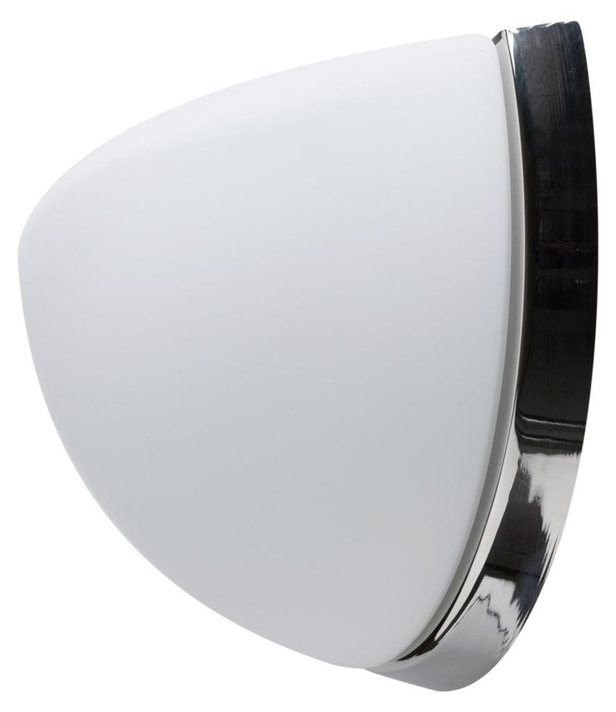 OSMONT NEL44554 NELA DL1 Wandglasleuchte Edelstahl poliert / weiß IP43 60W E27