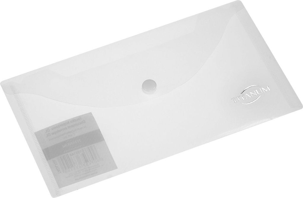 Plastová složka na obálky DL transparentní Titanum Obrázek produktu 