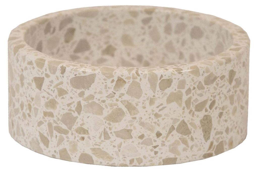 Kentucky Dogwear Futternapf Terrazzo Stein Hundenapf Beige Produktbild 
