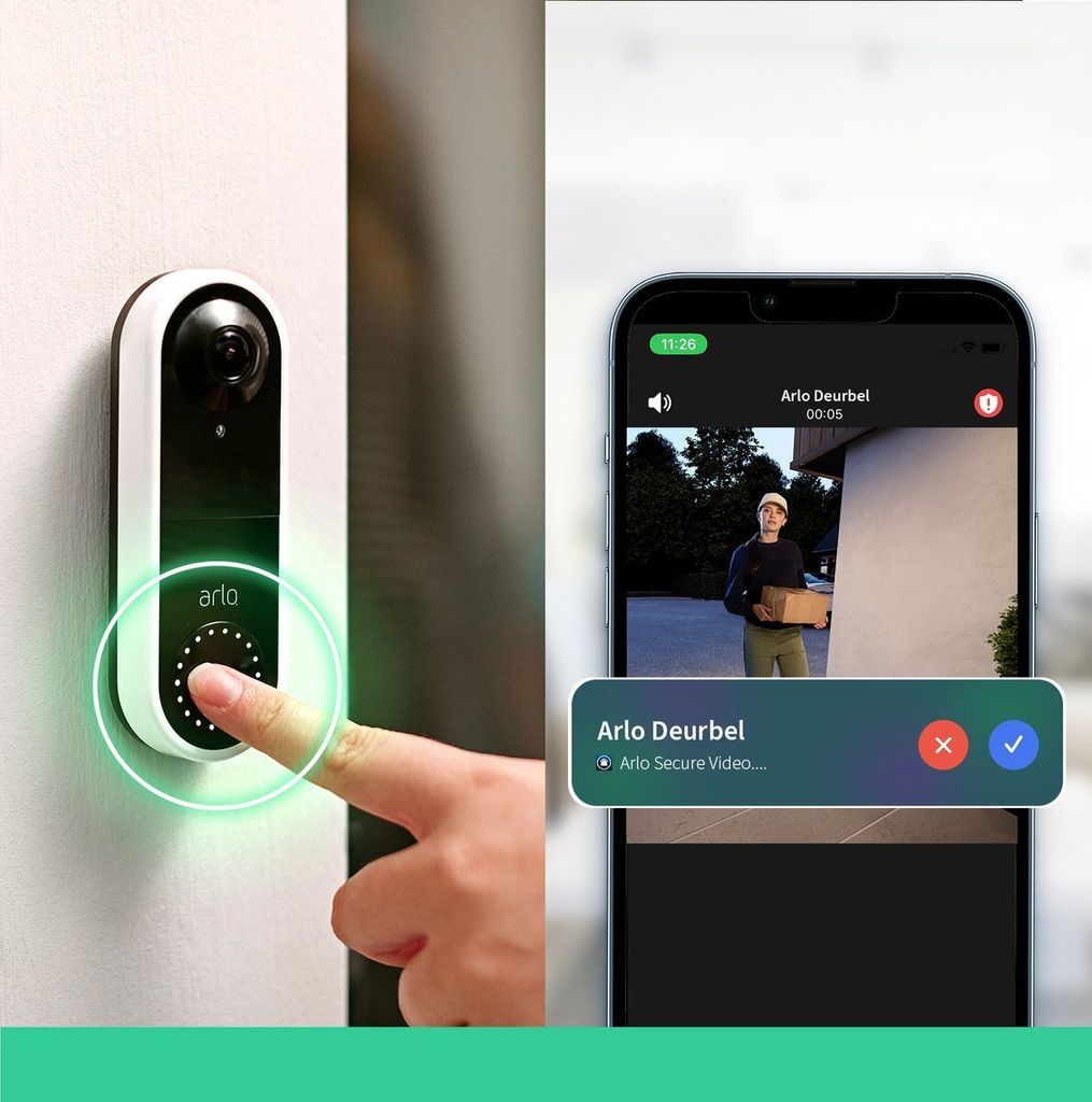 Arlo Video Doorbell, Kabellos weiß ‎AVD2001-100EUS Produktbild 18