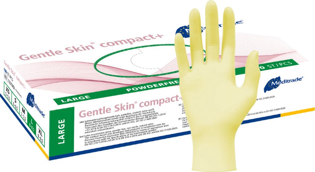 Meditrade - Einmalhandschuhe Gentle Skin compact - Größe L - 10x100 Stück
