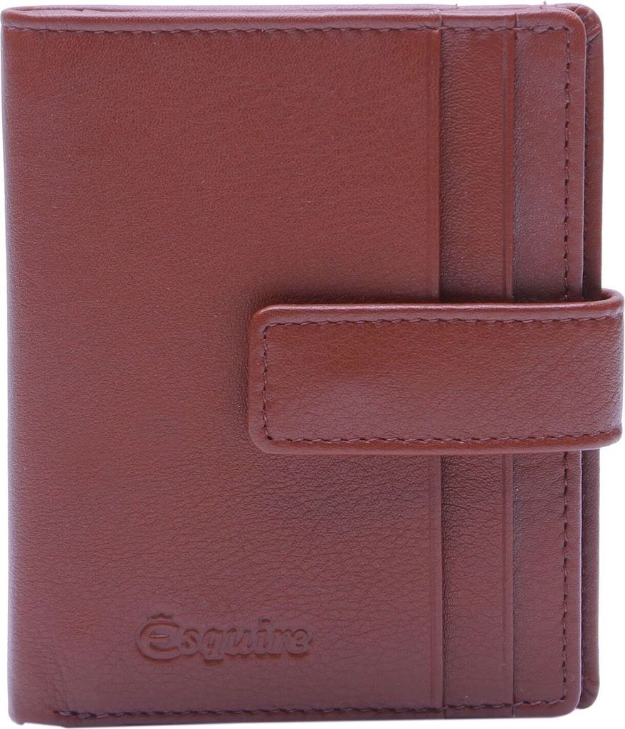 Esquire Leder Kartenetui Oslo Nappa Wallet Red dunkelrot