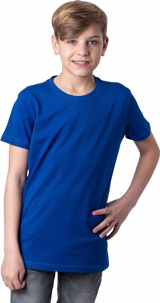 Mivaro Kinder T-Shirt Rundhals - Uni Shirt für Jungen und Produktbild 
