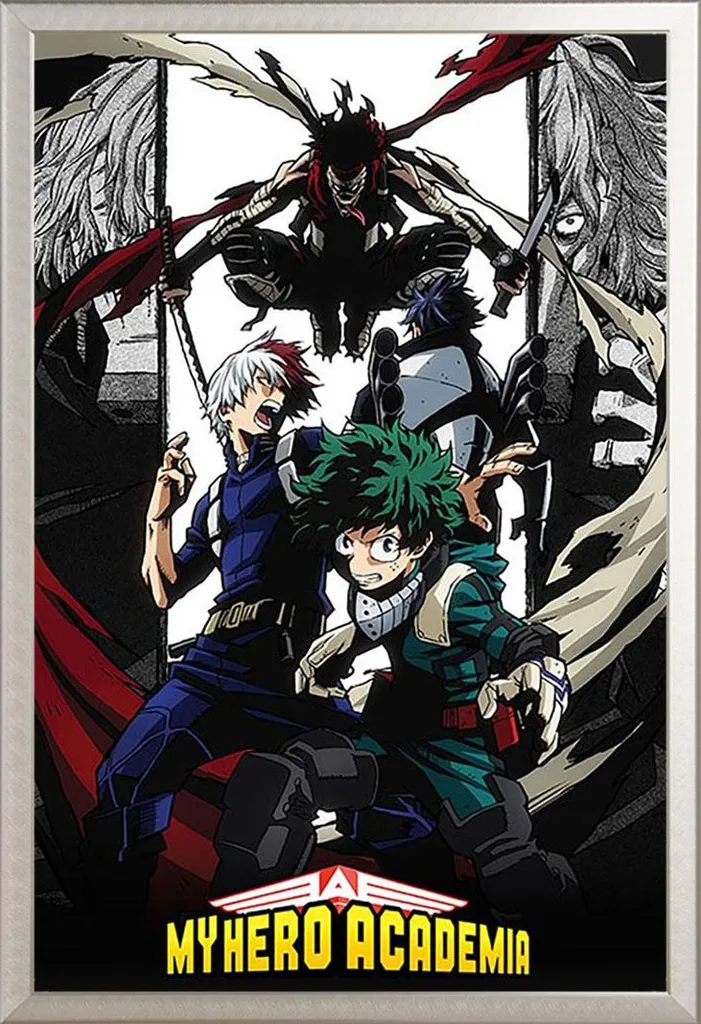 Poster My Hero Academia Stain + Cornice Shinsuke Argento | Shop Anime