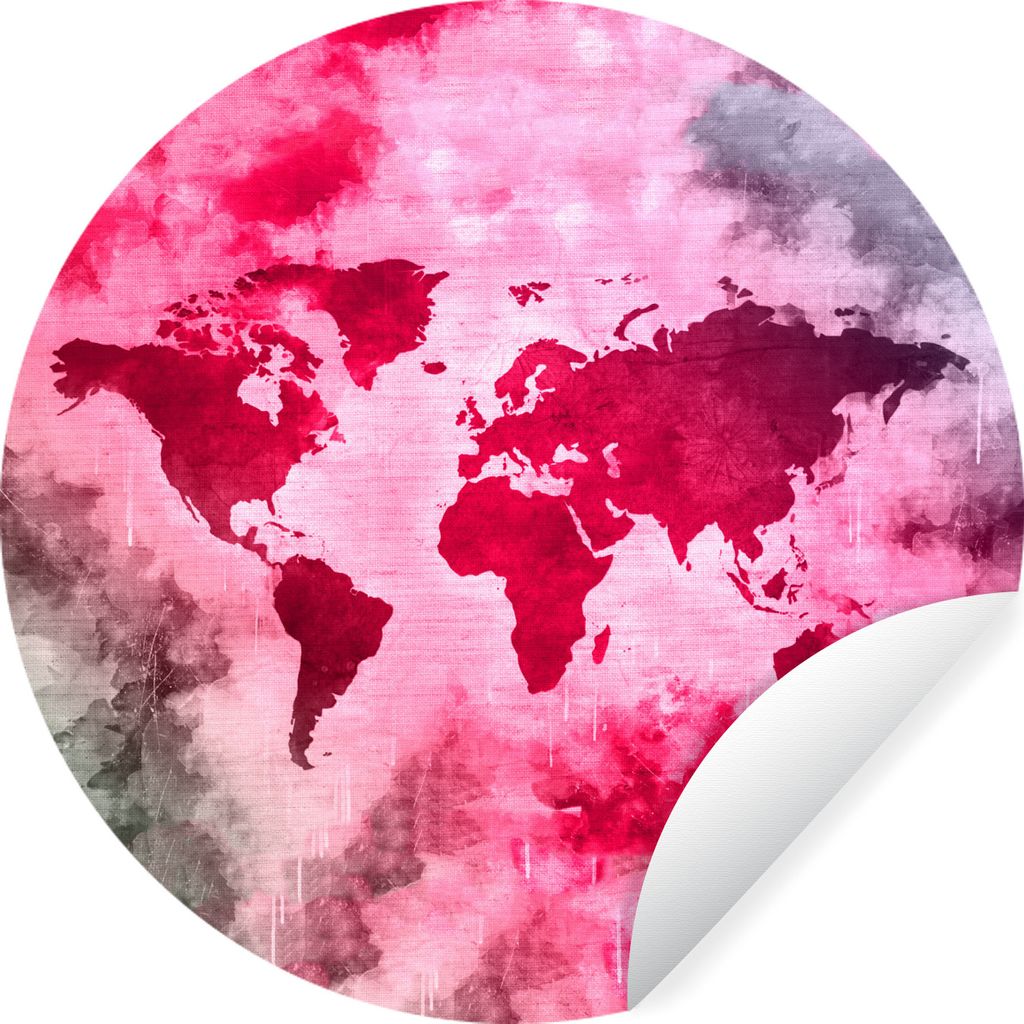 MuchoWow - Mauerkreis - Wand Bilder - Wandsticker - Wohnzimmer Dekoration - Dekoration für die Wände - Aluminium - Babyzimmer