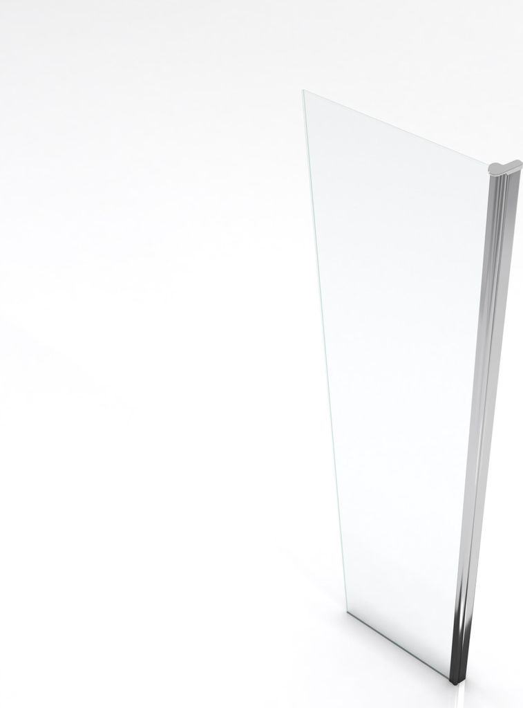 Volet pivotant pour paroi de douche fixe - 40x200cm - Verre Image du produit 