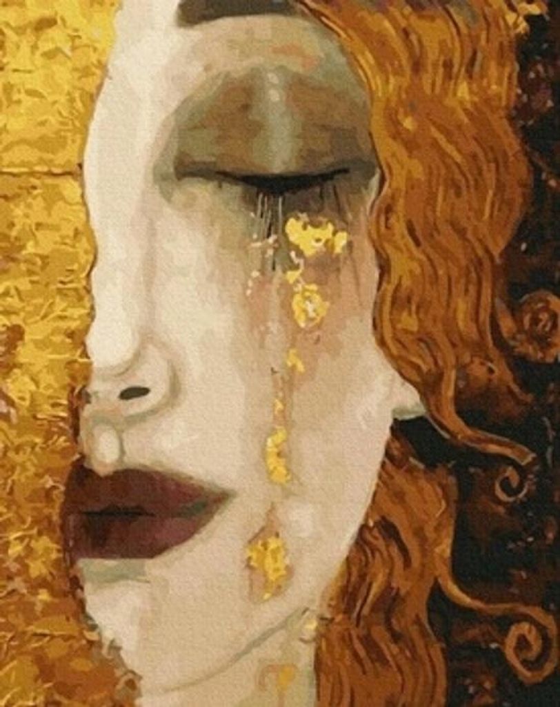Malen nach Zahlen, 50X40 Cm, kreatives Motiv: Goldene Produktbild 