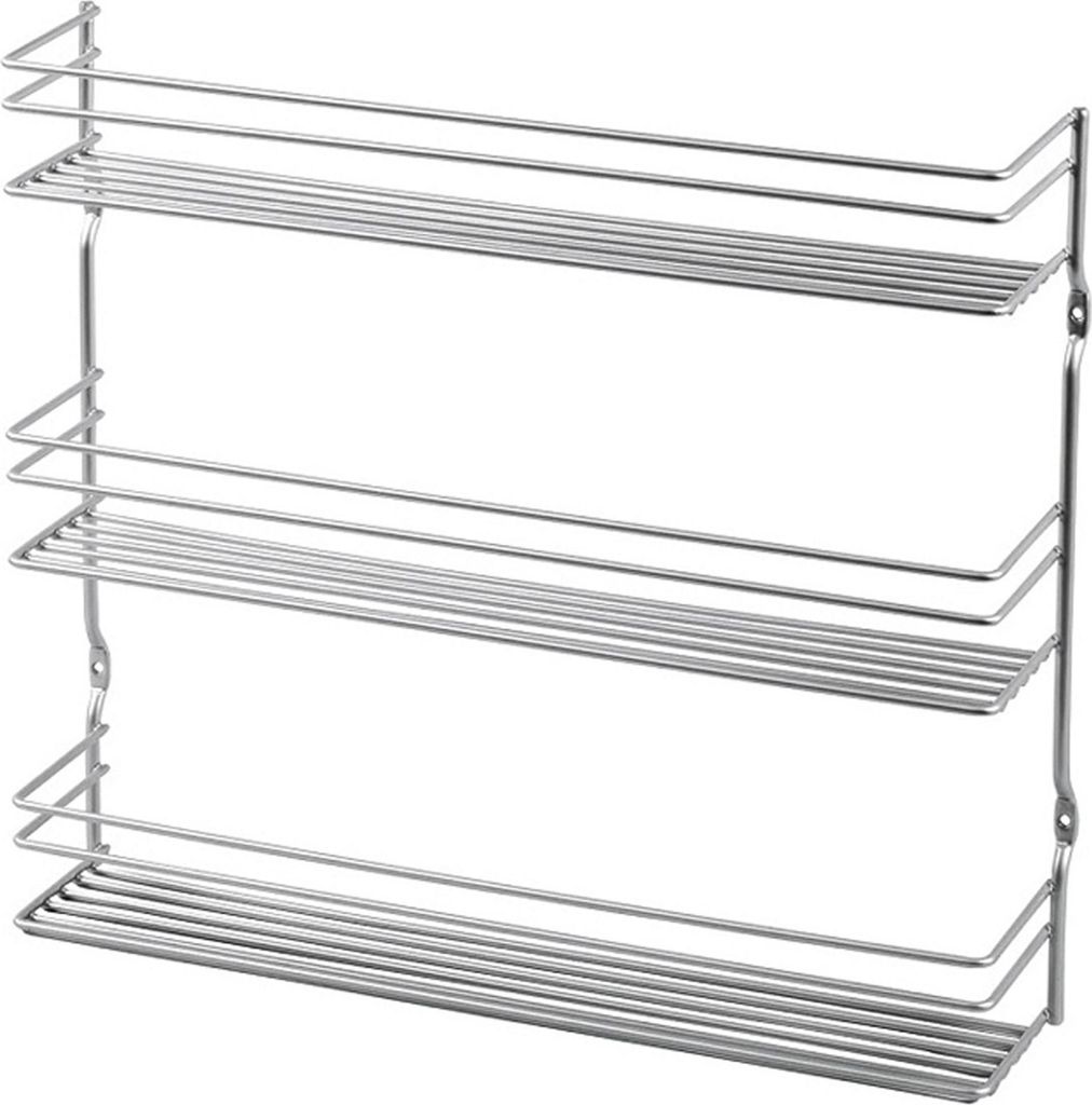 METALTEX Gewürzregal 3Etagen 37x8x31cm silber Produktbild 