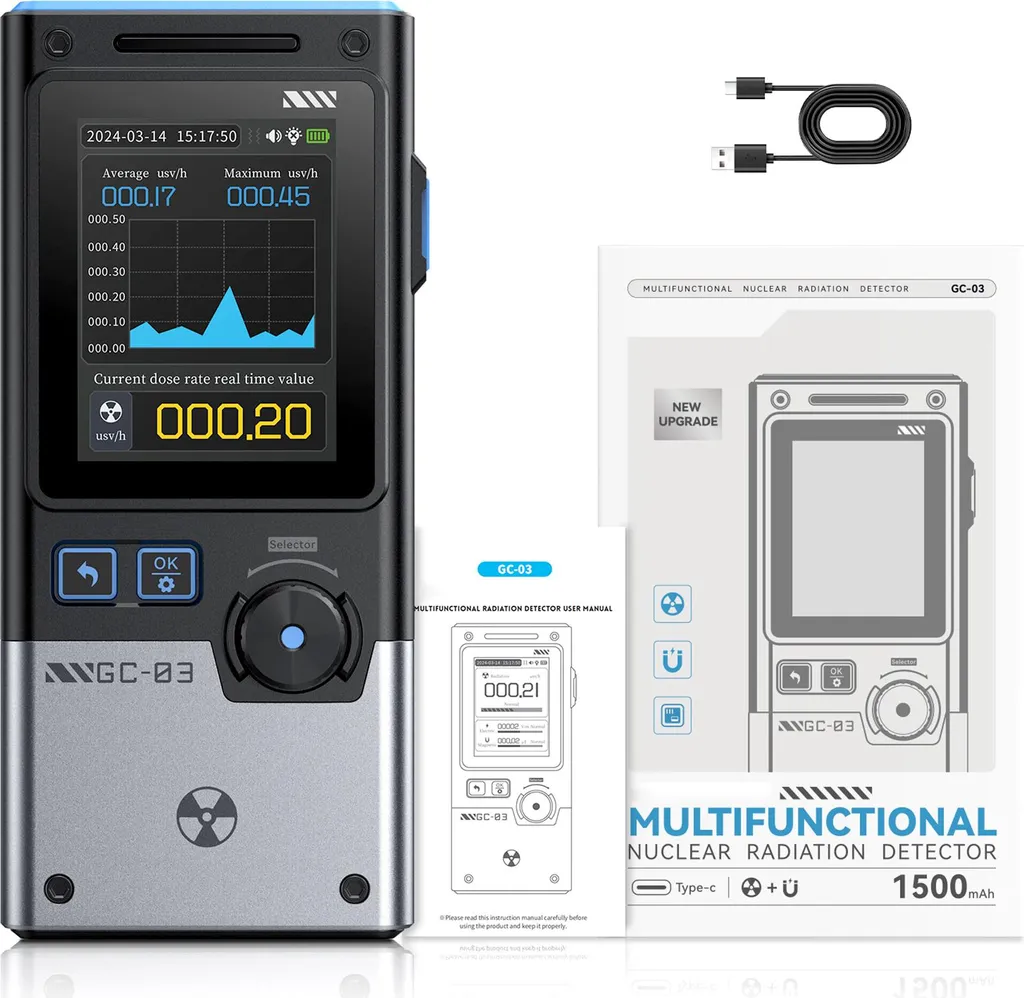 Mesureur de Radiations GC-03 pour Diagnostic Habitat et Ondes EMF
