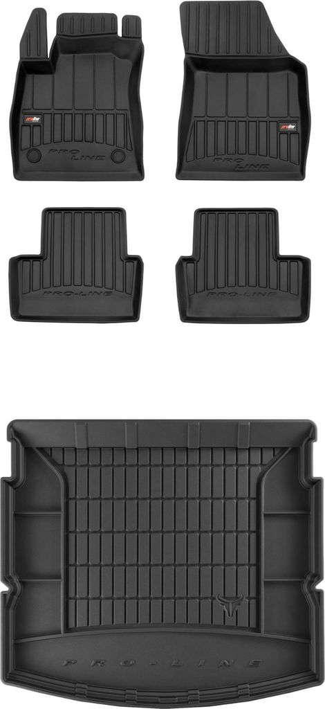 FROGUM 3D Gummimatten und Kofferraummatte für Renault Megane IV