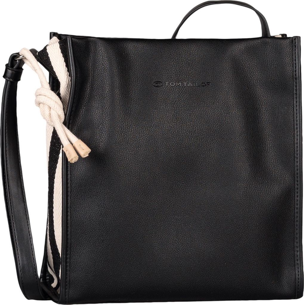 Tom Tailor Umhängetaschen Kama, Cross bag M, black, Schwarz