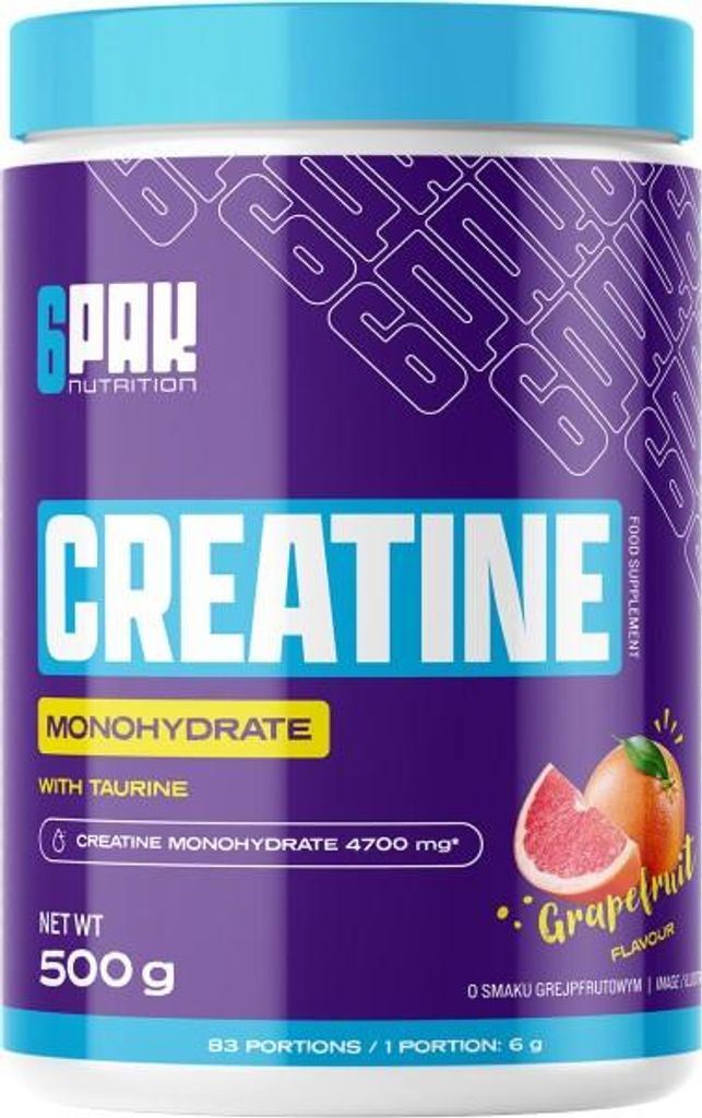 A product shot of a creatine supplement container.