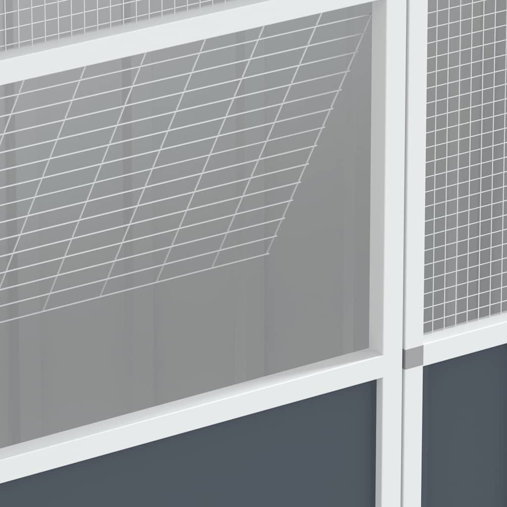vidaXL Voliéra antracit 115x78x200 cm Pozinkovaná oceľ Obrázok produktu 5