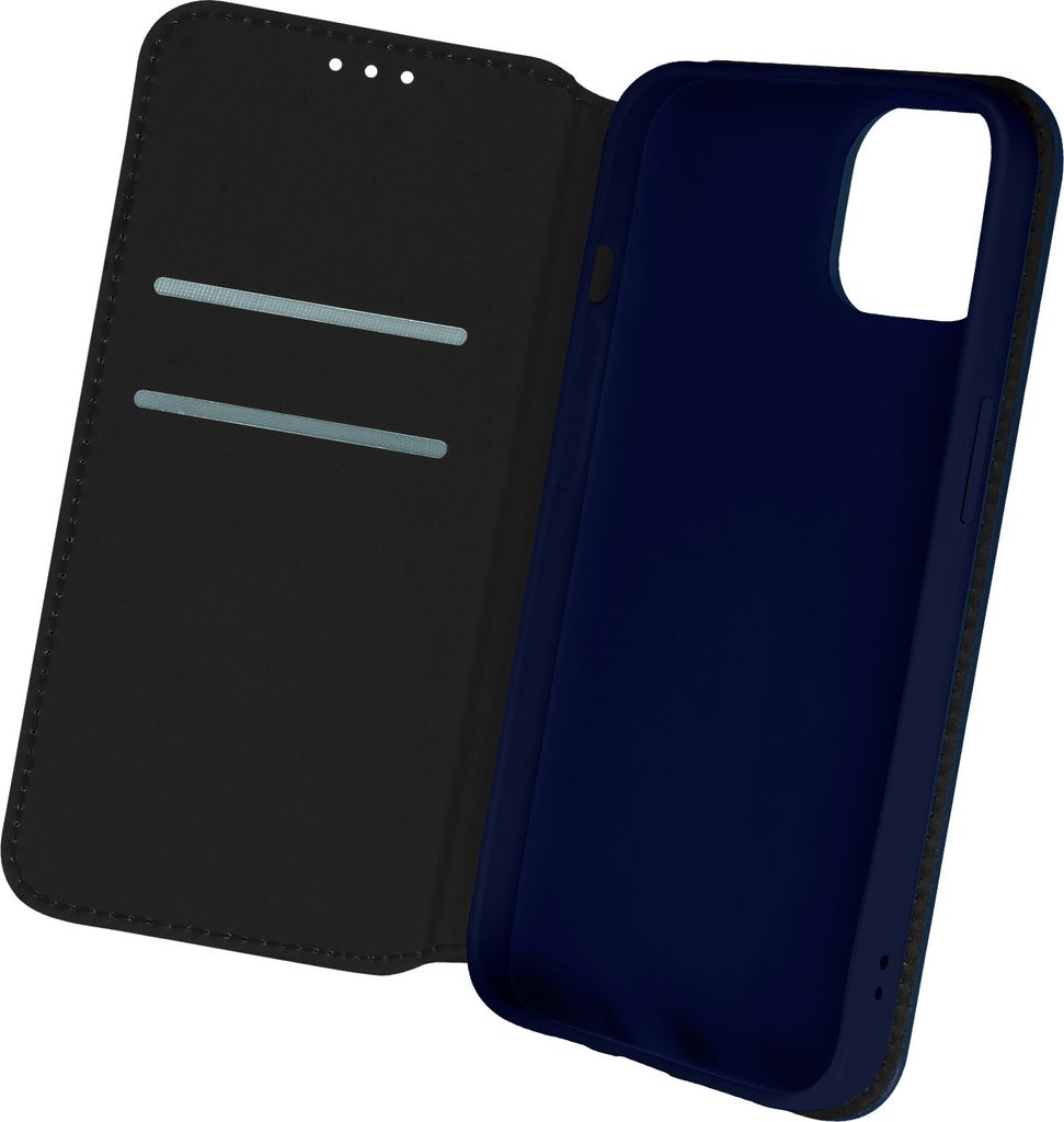 Avizar, Kunstleder Cover Classic Edition, Etui für Apple iPhone 13 Pro Max, Blau