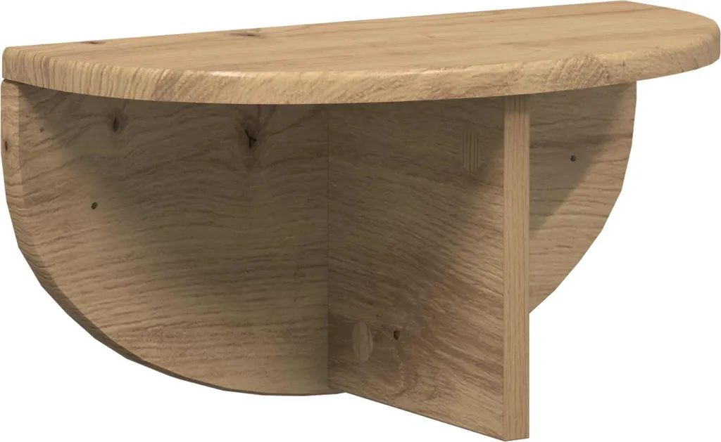 vidaXL Mensola Rovere Artigianale 38x19x19 cm (2pz) - Montaggio Facile - 5