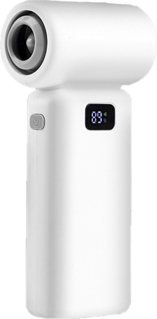 INF Handventilator: Tragbare Kühlung mit LED-Anzeige Weiß