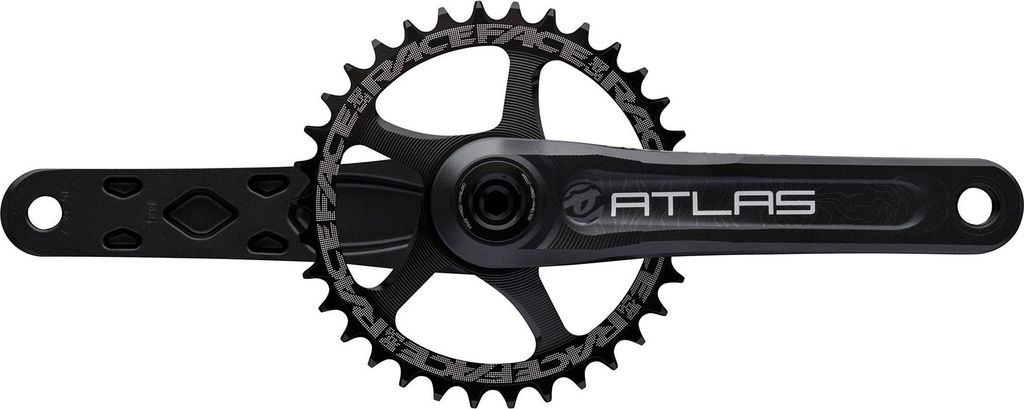 Race Face Atlas Kurbel, 165mm, 68/73mm, 30mm, schwarz - maximale Kontrolle fü...