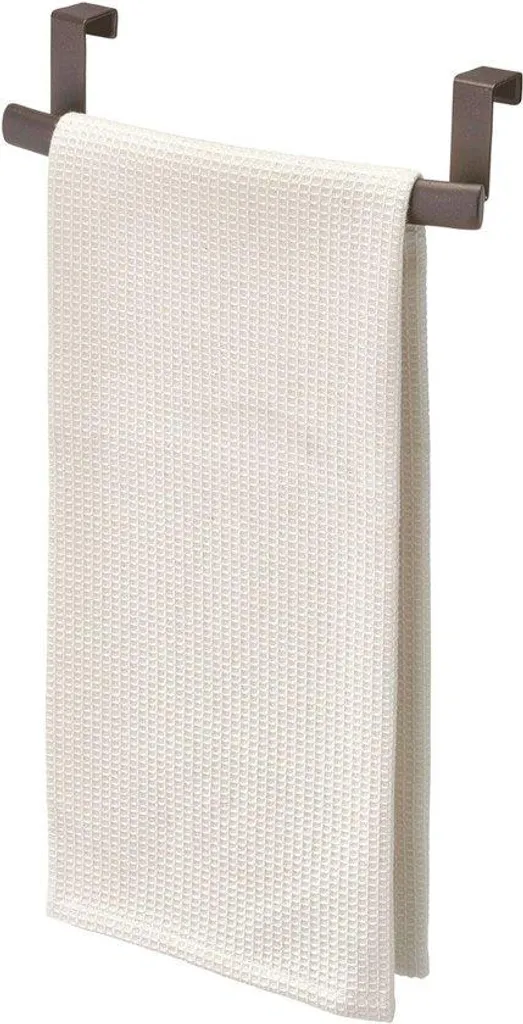 Barre porte-serviette murale en métal coloris bronze de 24,5 cm