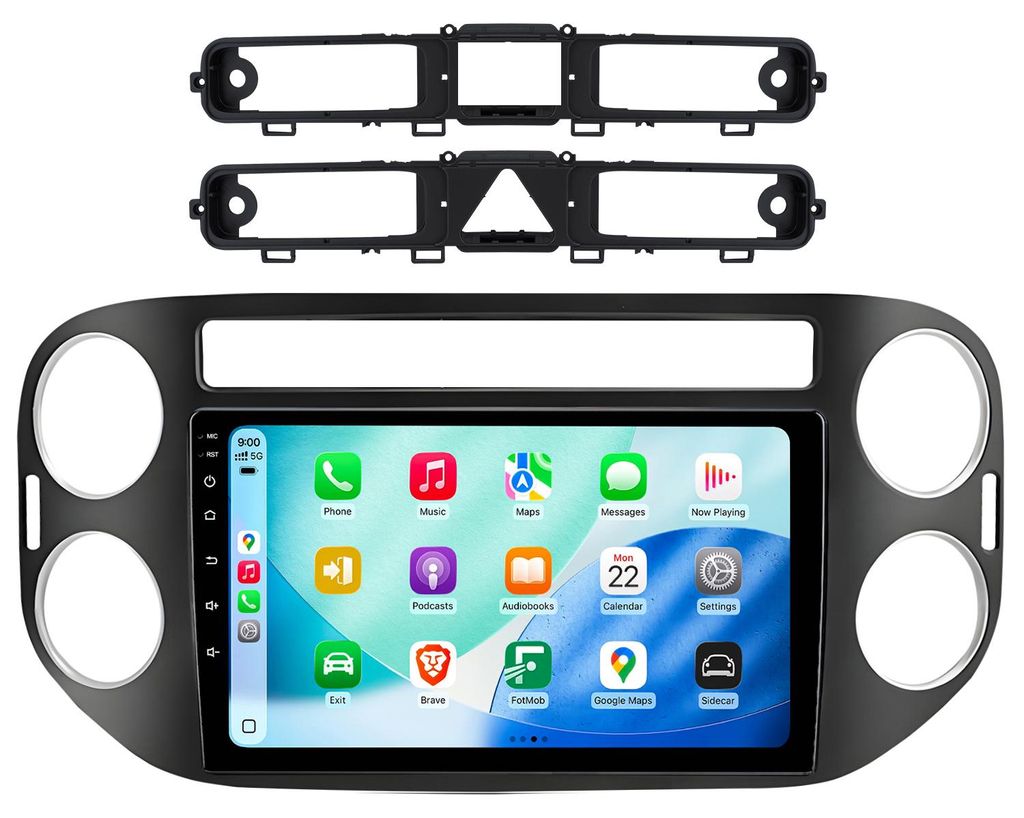 Android Autoradio 9 Zoll 64GB für VW Tiguan 5N (2007–2016) Produktbild 