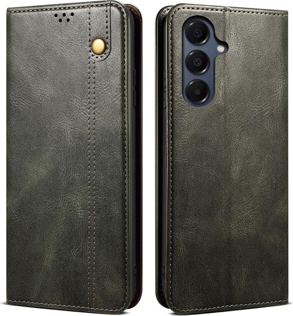Samsung Galaxy A17 Hülle - Coverup Premium Classic Klapphülle - Grün