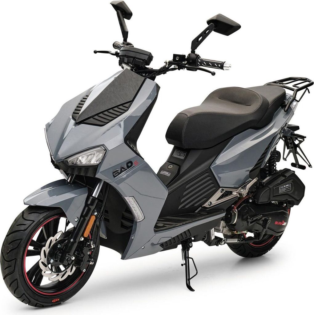 Motorroller 125 ccm Burnout BAD s Grau Produktbild 