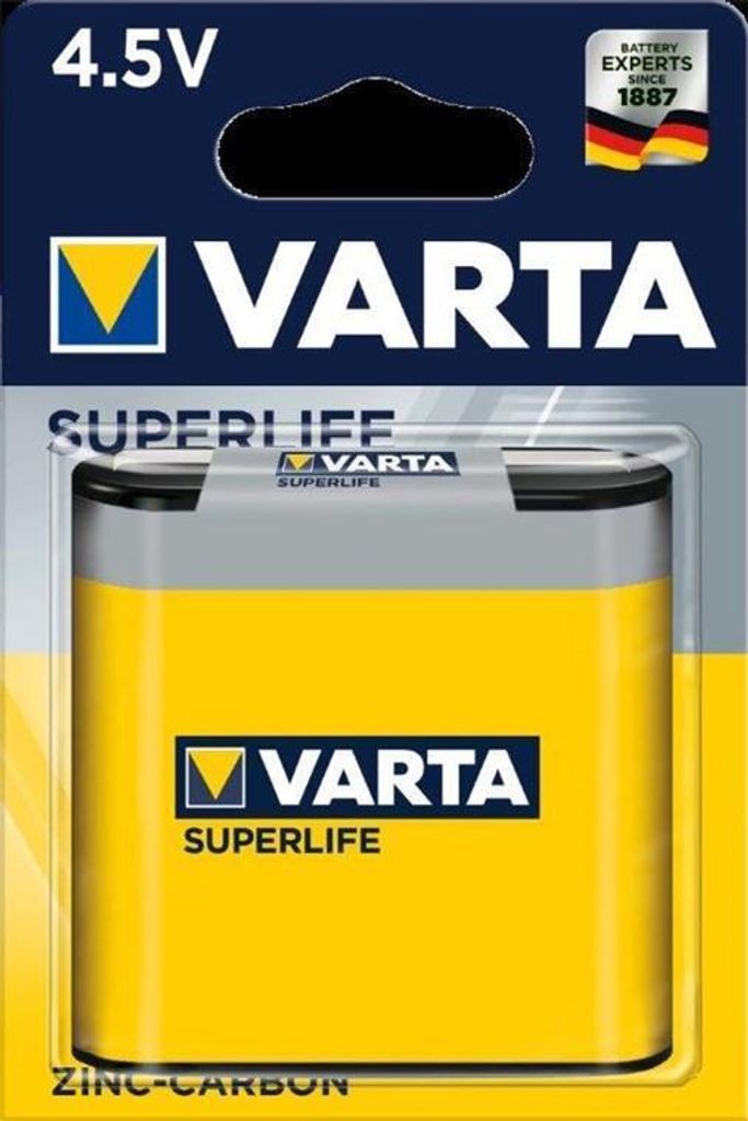 Varta SUPERLIFE 4.5 V, 4.5V, Zink-Karbon, 4,5 V, 1 Produktbild 